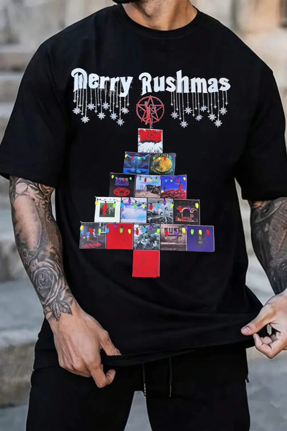 Rush Band Graphic T-Shirt — Unisex Cotton Short Sleeve Casual Loose Tee