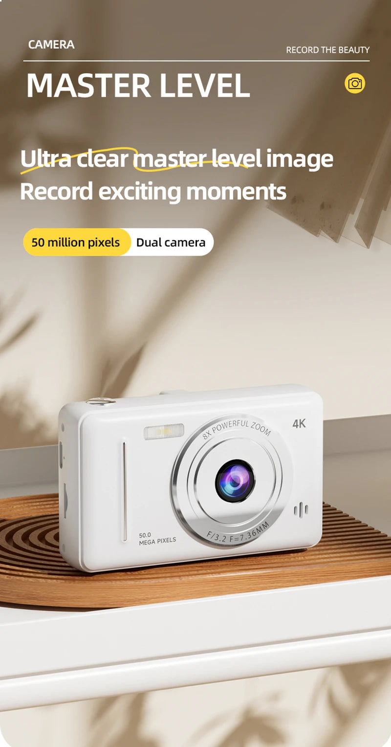 Retro Digital Camera with SD Card Storage