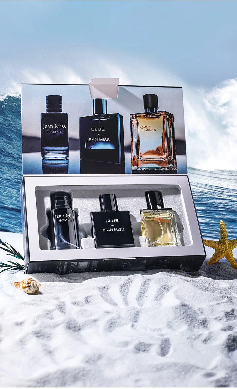 Men's Wild Fragrance Gift Set 3x30ml Eau de Toilette – Long-Lasting Masculine Scent