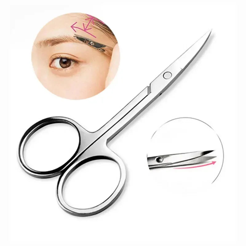 Stainless Steel Nail & Eyebrow Scissors Trimmer Set