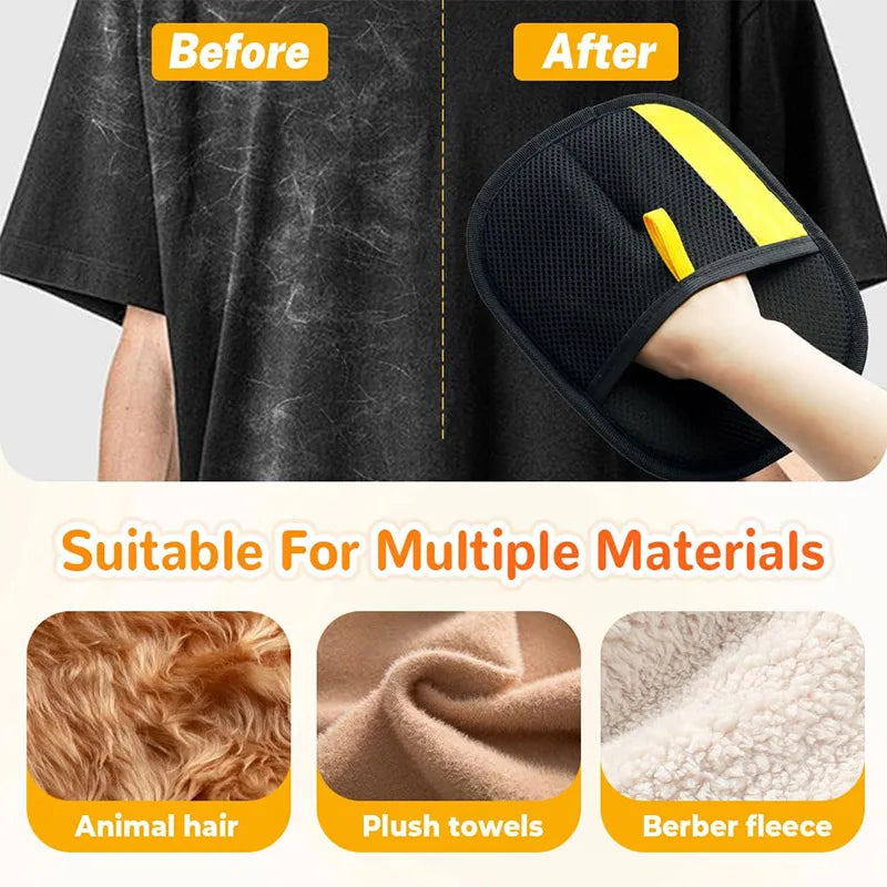 Pet Grooming Gloves — Double-Sided Hair Remover