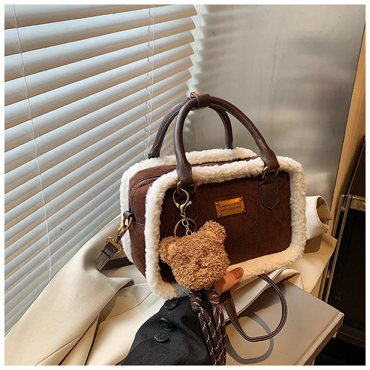 Plush Crossbody Bags for Women Shoulder Bags Versatile Purse and Handbags Designer Bag Female Bags Сумка Женская Bolsos Mujer