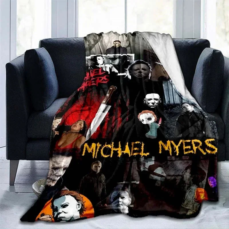 Michael Myers Super Soft Plush Flannel Throw Blanket – Personalized Horror Fan Gift