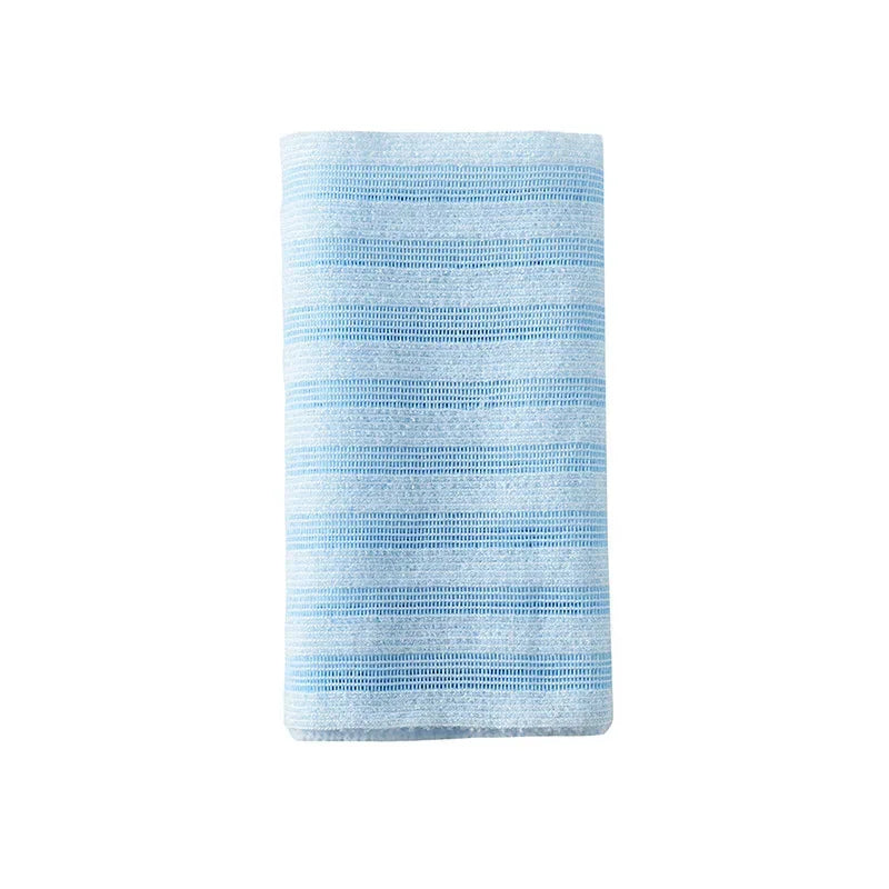 Japanese Rubbing Washcloth Bath Nylon Towel Brush – Exfoliating Scrub Shower Sponge for Back