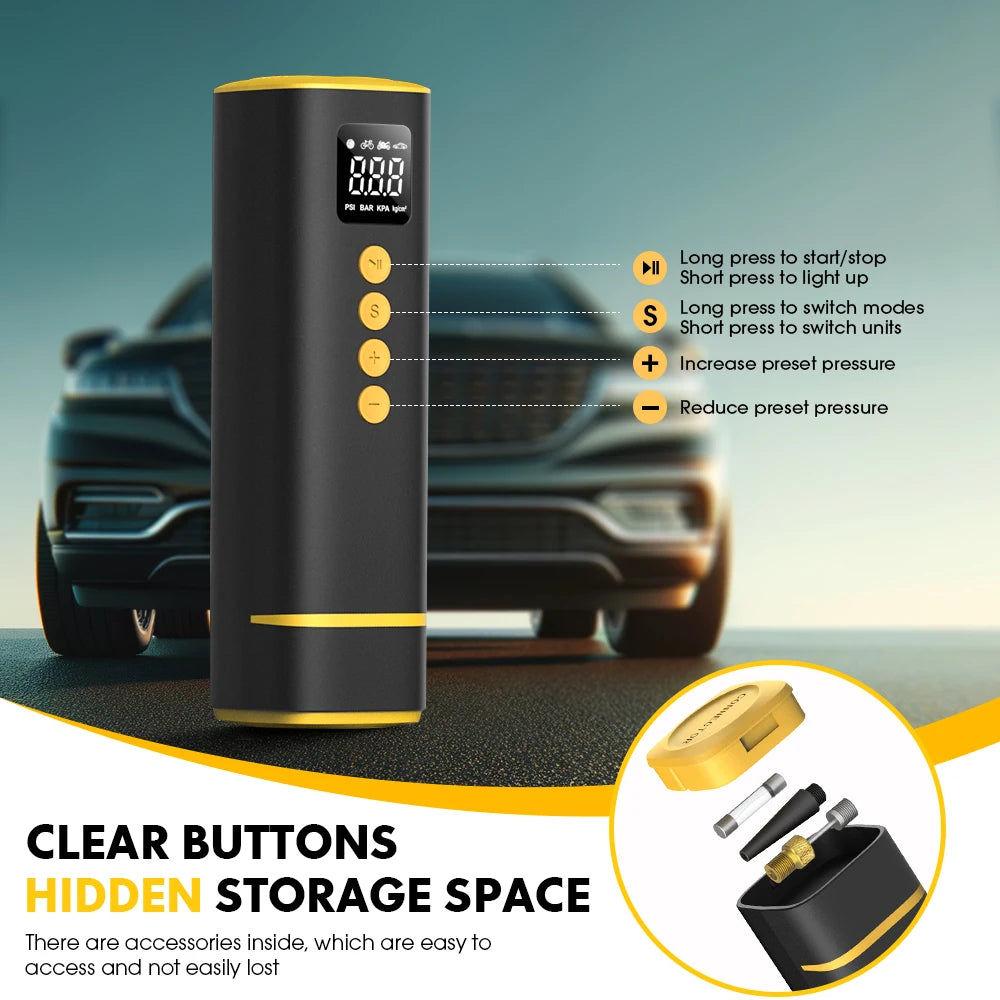 12V Digital Tire Inflator with Auto Shutoff, 150 PSI