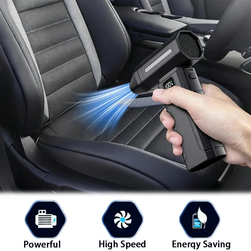 X8 Brushless Turbo Jet Fan Blower — 150,000 RPM Portable Electric Air Blower & Dust Cleaner, 5 Speeds