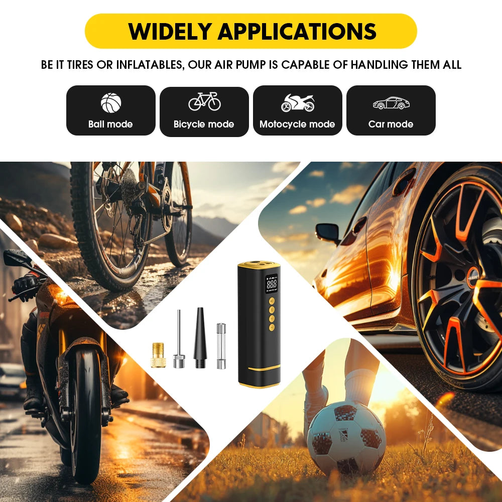 12V Digital Tire Inflator with Auto Shutoff, 150 PSI