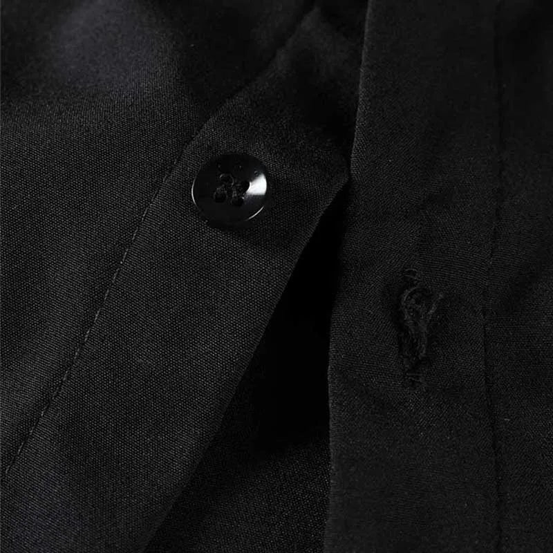 Men's No-Iron Solid Color Short Sleeve Shirt — Wrinkle-Free Casual Shirt
