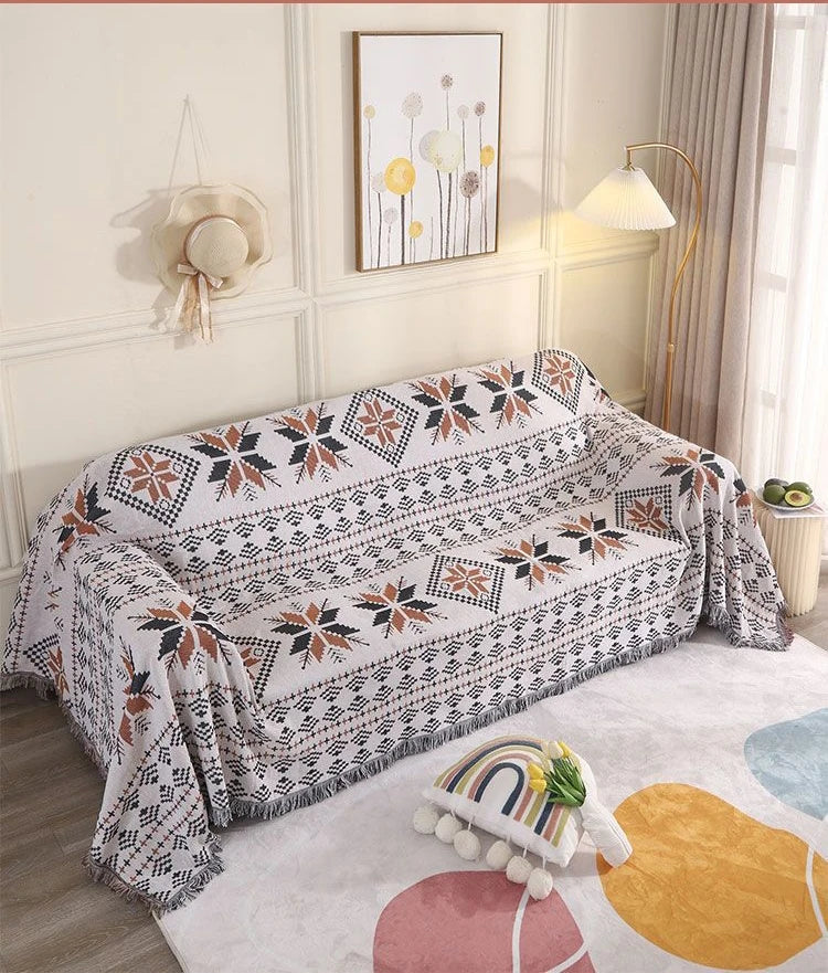 Bohemian Plaid Blanket for Sofa bed Decorative Blankets Outdoor Camping Picnic Blanket Boho Sofa cover throw Blanket With Tassel