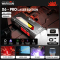 WARSUN X6 Pro Rechargeable LED Flashlight – Ultra-Bright Magnetic Work Light for Car Repair & Camping