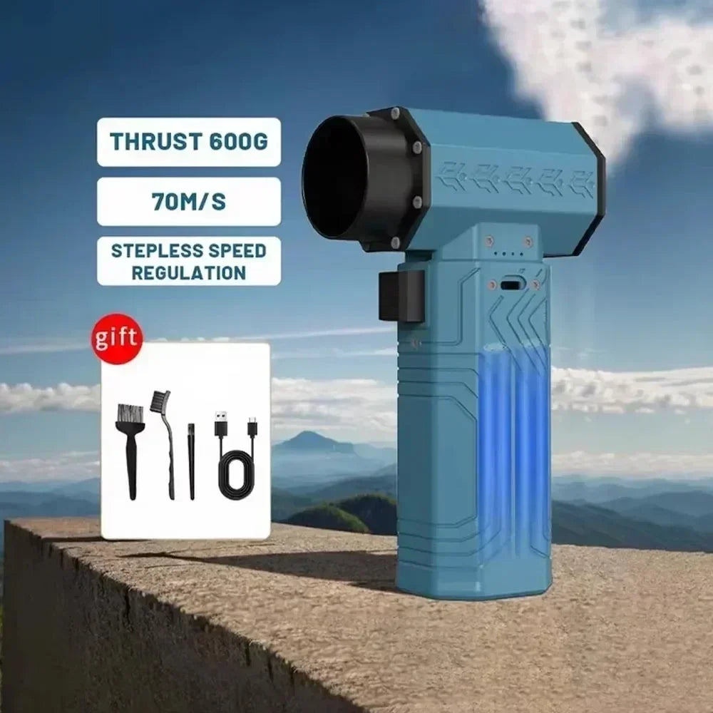 880000RPM Turbo Jet Fan Air Blower – 10000mAh 600g Thrust Brushless Duster for Car & Leaf Removal
