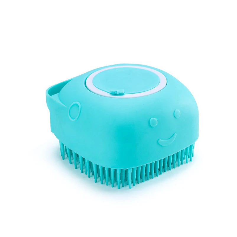 Silicone Pet Bath Massage Grooming Gloves