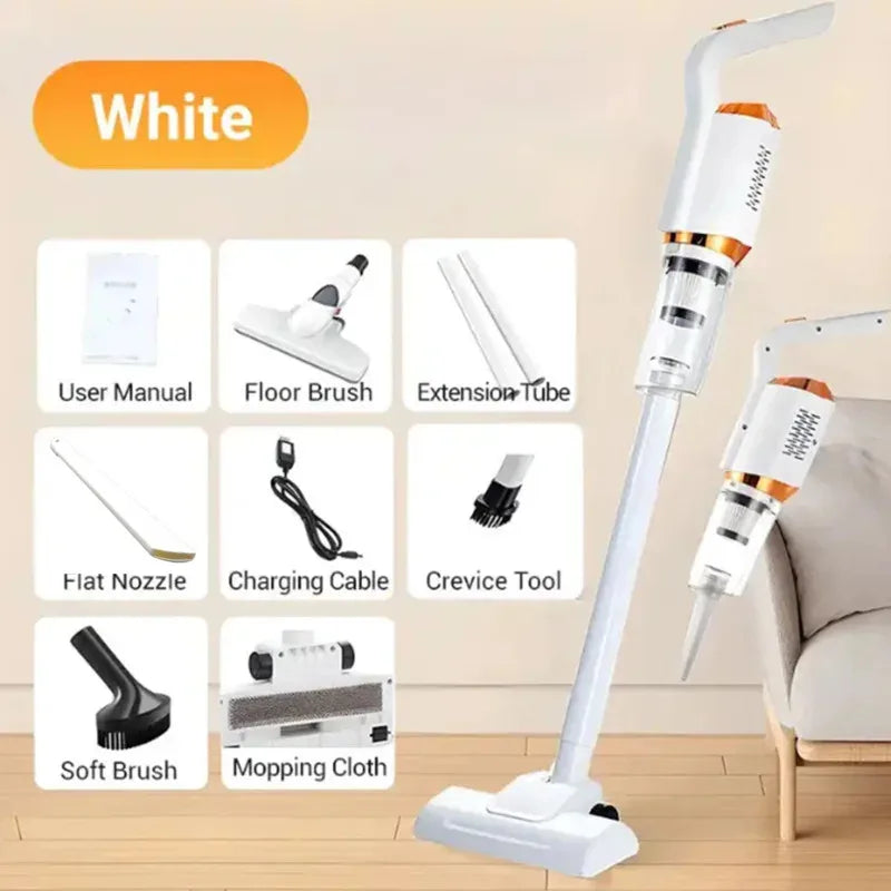 8500Pa Cordless Handheld Vacuum Cleaner – 120W, 600ml Cup, USB Rechargeable