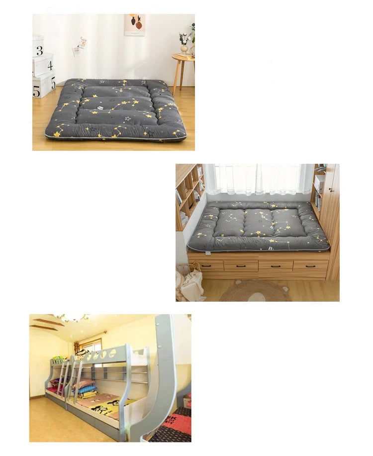 Japanese Thickened Tatami Floor Mattress – Foldable Lazy Bedroom Sleeping Pad, Multiple Sizes
