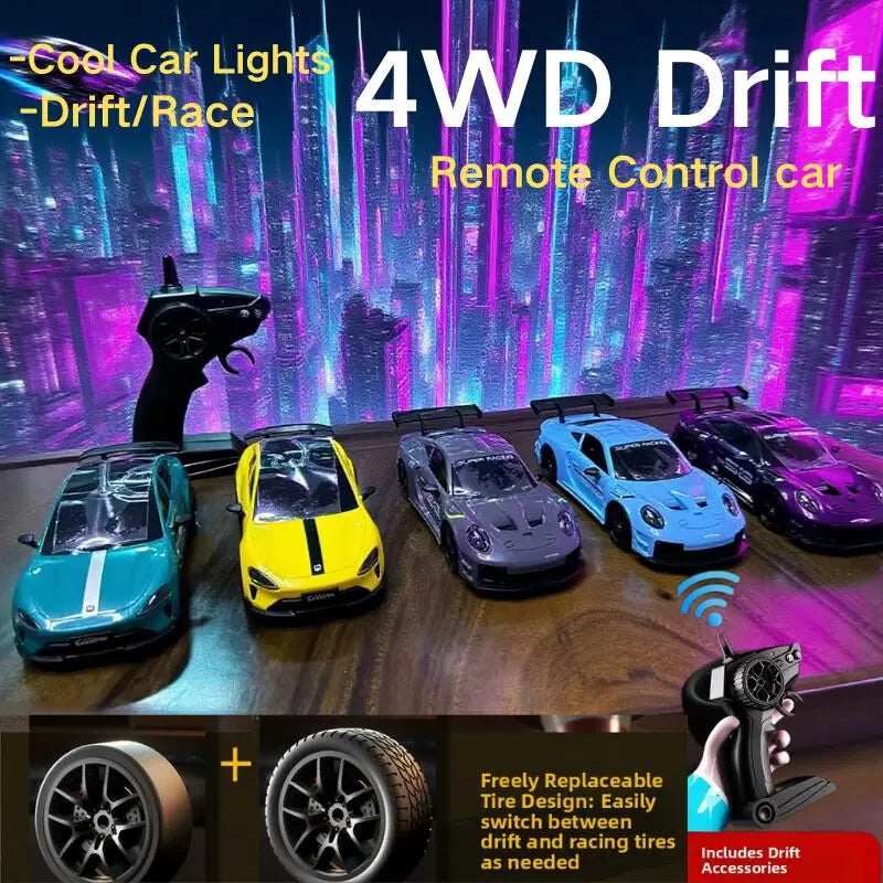 1:24 Scale RC Drift Racing Car – GT3 RS / Porsche 911 / SU7 High Speed Remote Control Models