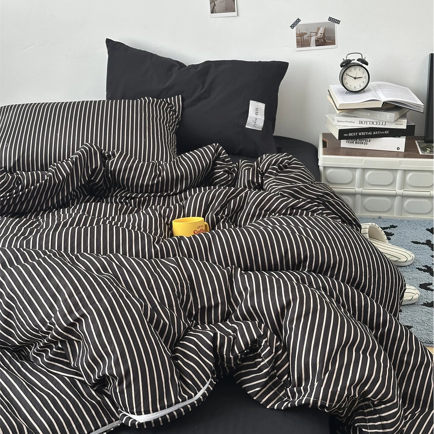Stripe Bedding Comforter Set – Duvet Cover, Bed Sheet & Pillowcase, Single to King