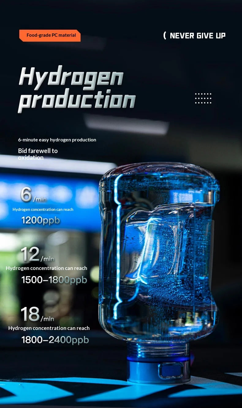 Hydrogen Water Bottle 1.5L — Portable Hydrogen-Rich Water Generator for Gym & Outdoor Fitness