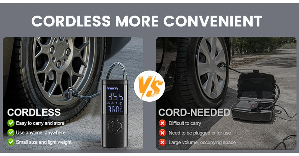 Cordless Tire Inflator with Digital Gauge, 150 PSI