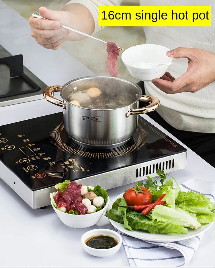 Stainless Steel Soup Pots – Induction & Steamer Options