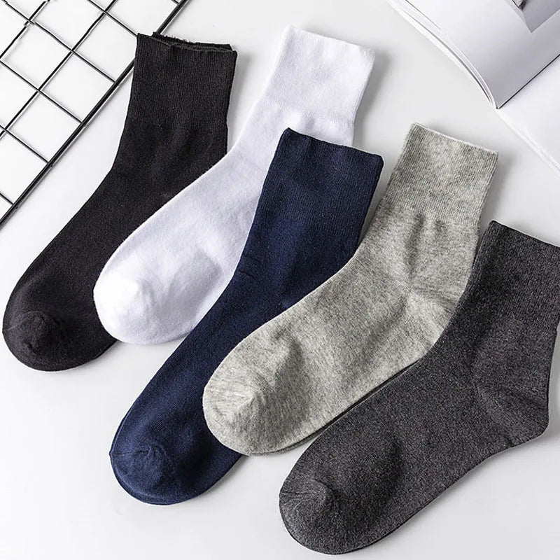 Non-Binding Diabetic Socks for Wide Feet – 5 Pairs Breathable Comfort for Elderly, Pregnant & Diabetes Patients