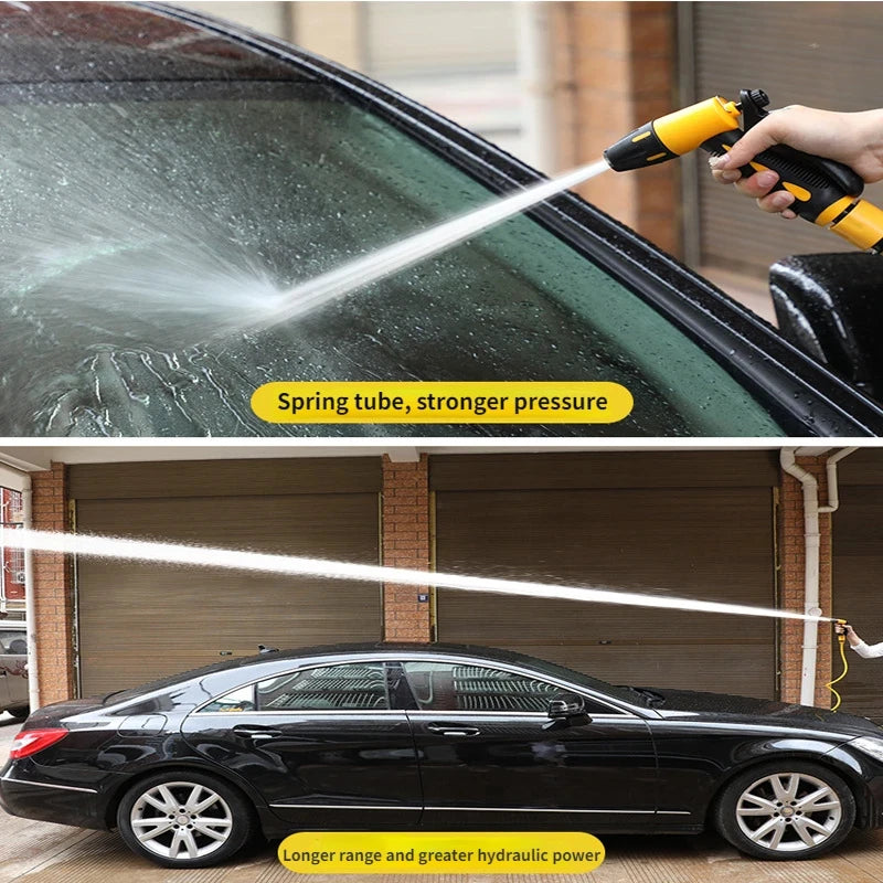 Telescopic High-Pressure Extension Hose Car Washing Tool Set – 10m or 20m for Pressure Cleaners
