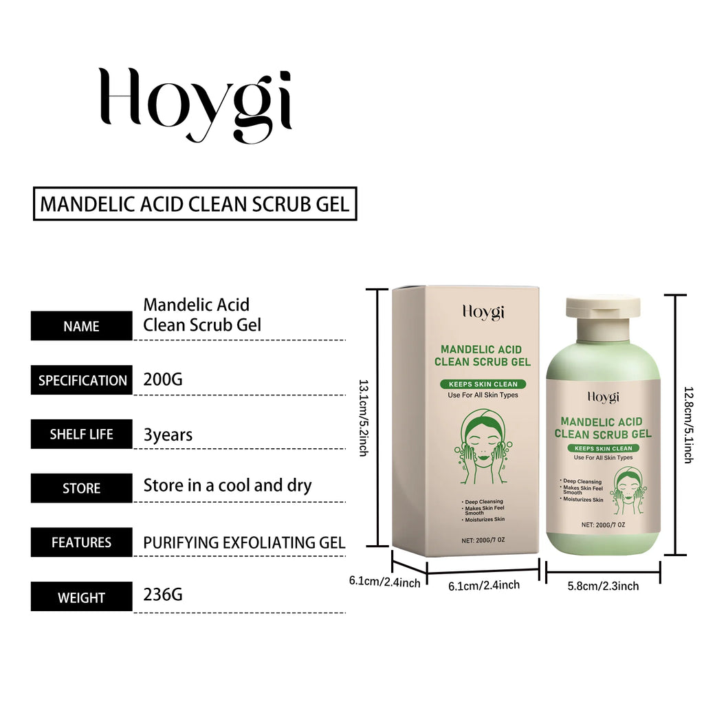 Mandelic Acid Body Exfoliating Gel – Gentle Scrub for Smooth, Hydrated Skin