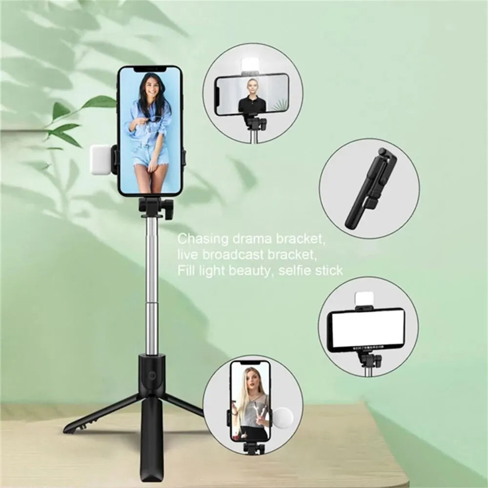 Portable Bluetooth Selfie Stick — Extendable Tripod with Wireless Remote