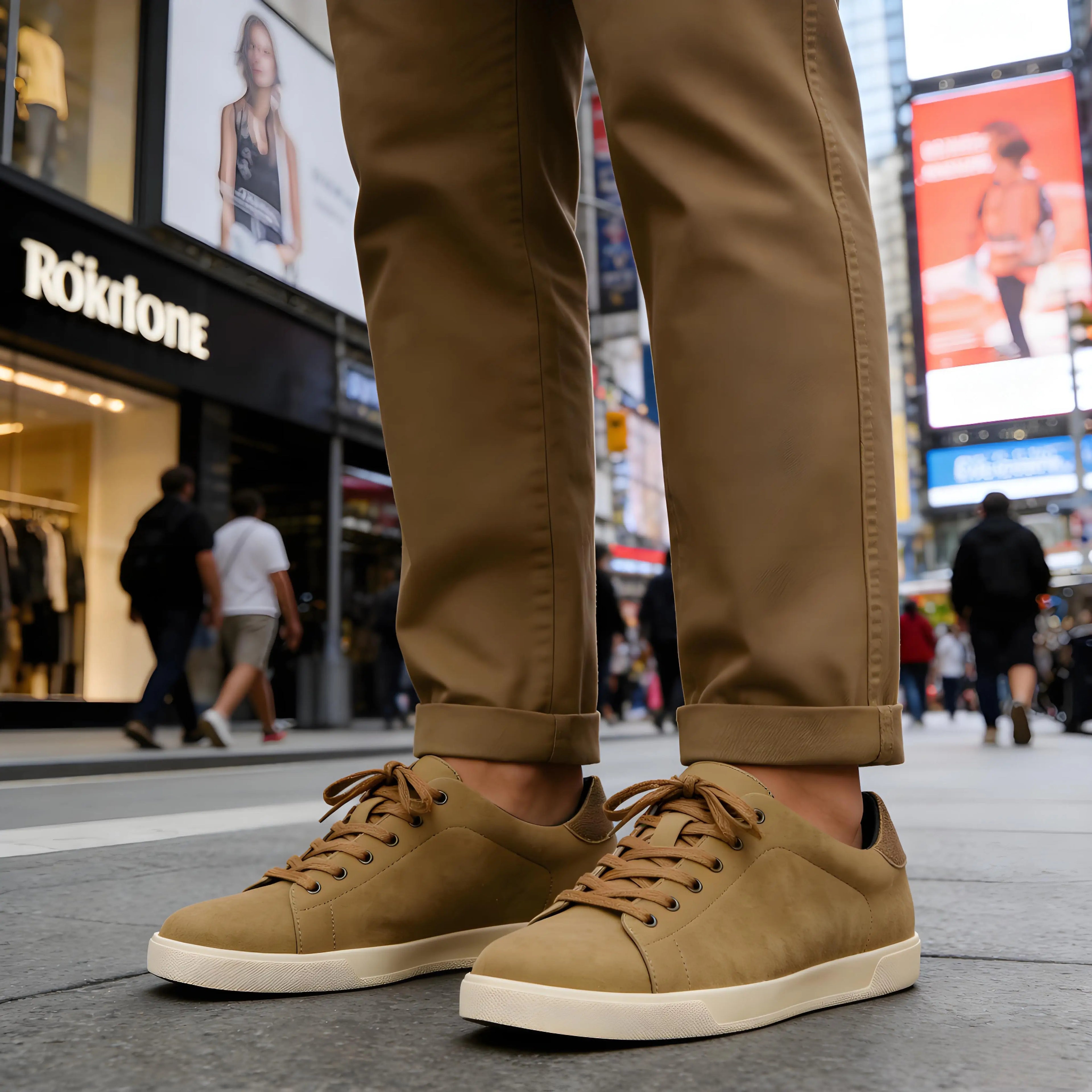Men's Lightweight Breathable Fashion Sneakers — Comfortable Casual Everyday Shoes