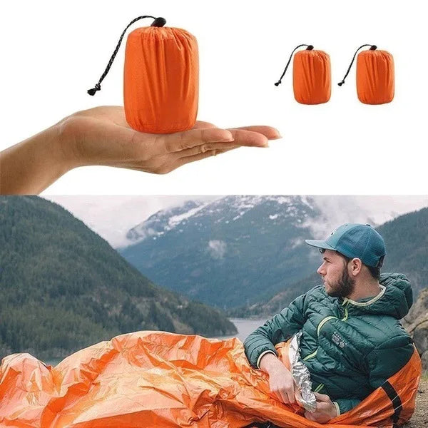 Emergency Survival Sleeping Bag – Waterproof Mylar Bivy Sack for Camping, Hiking & Outdoor