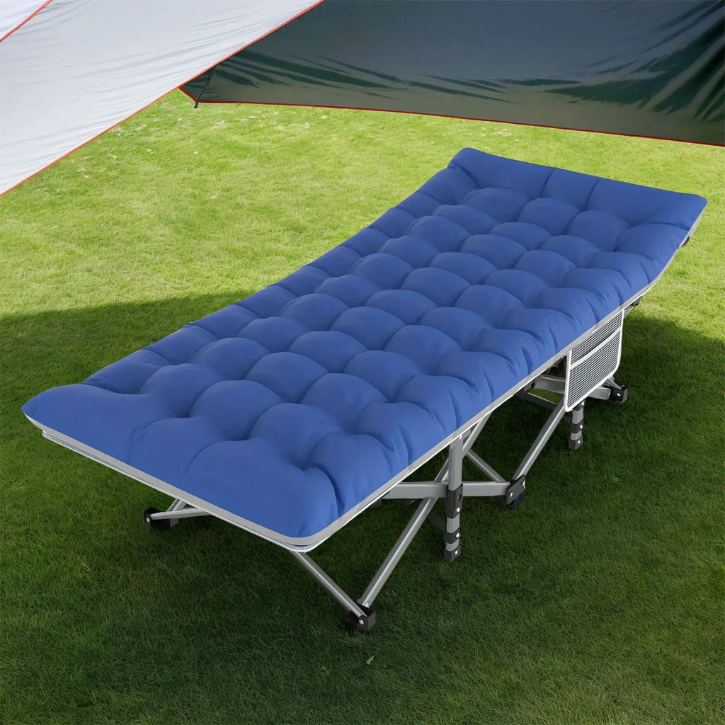 Folding Camping Cot – Heavy Duty 200KG Capacity, Portable Outdoor Bed for Adults, Beach, RV & Home