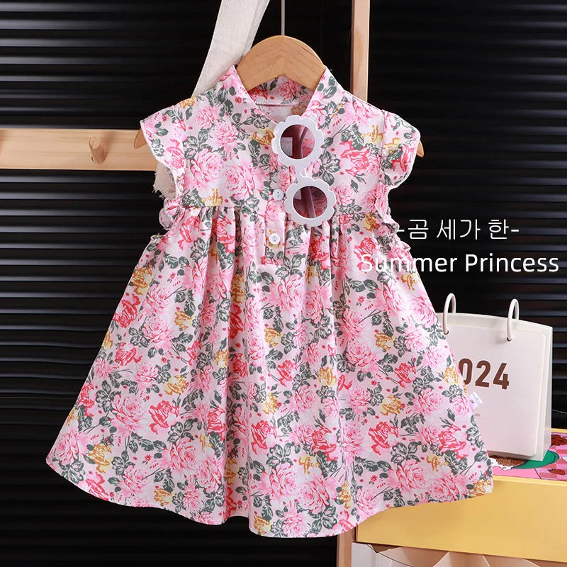 Baby Girls A-Line Beach Dress — Soft Breathable Holiday Dress (2025)