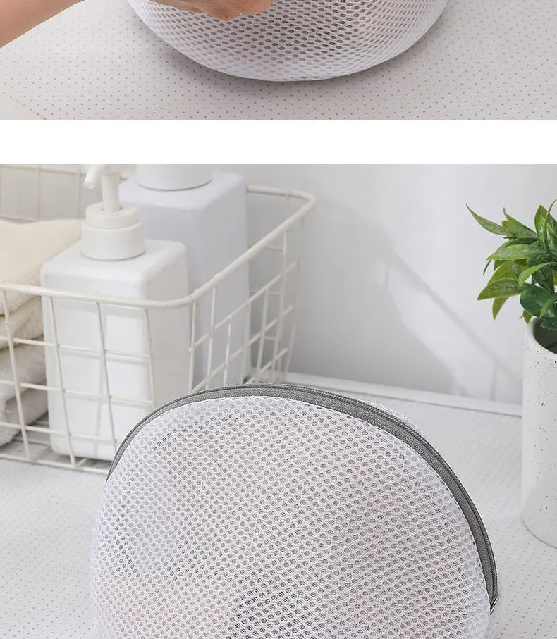 3D Drawstring Mesh Laundry Bag – Anti-Deformation Washing Machine Filter Bag (S/M/XL)