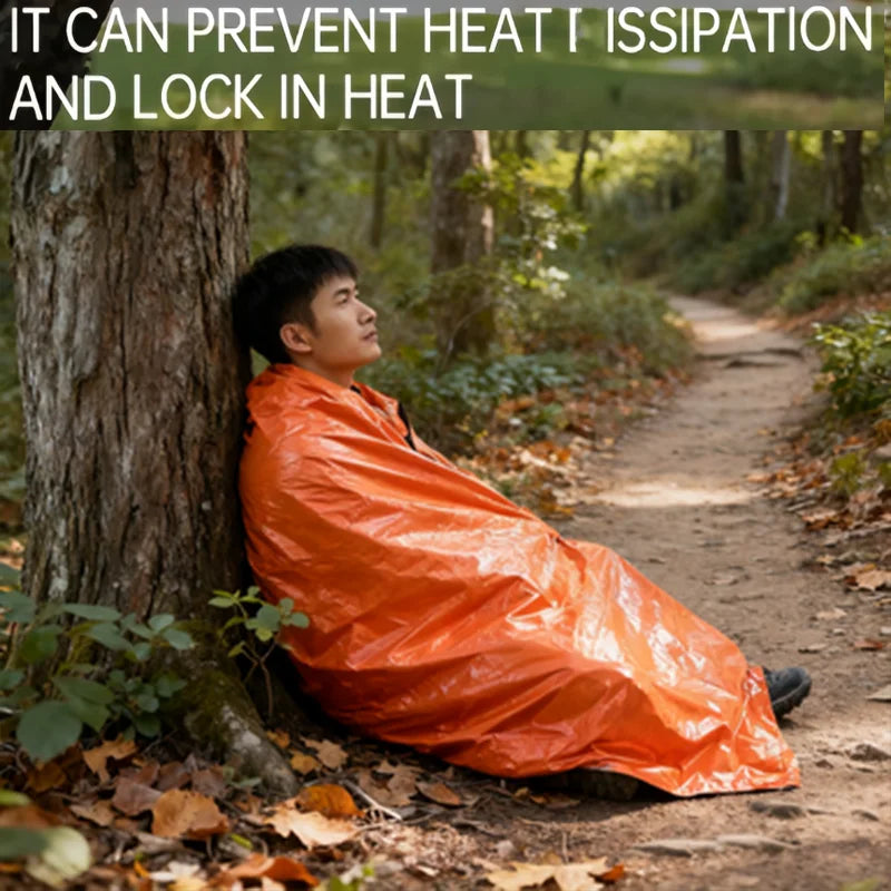 Emergency Survival Sleeping Bag – Waterproof Mylar Bivy Sack for Camping, Hiking & Outdoor