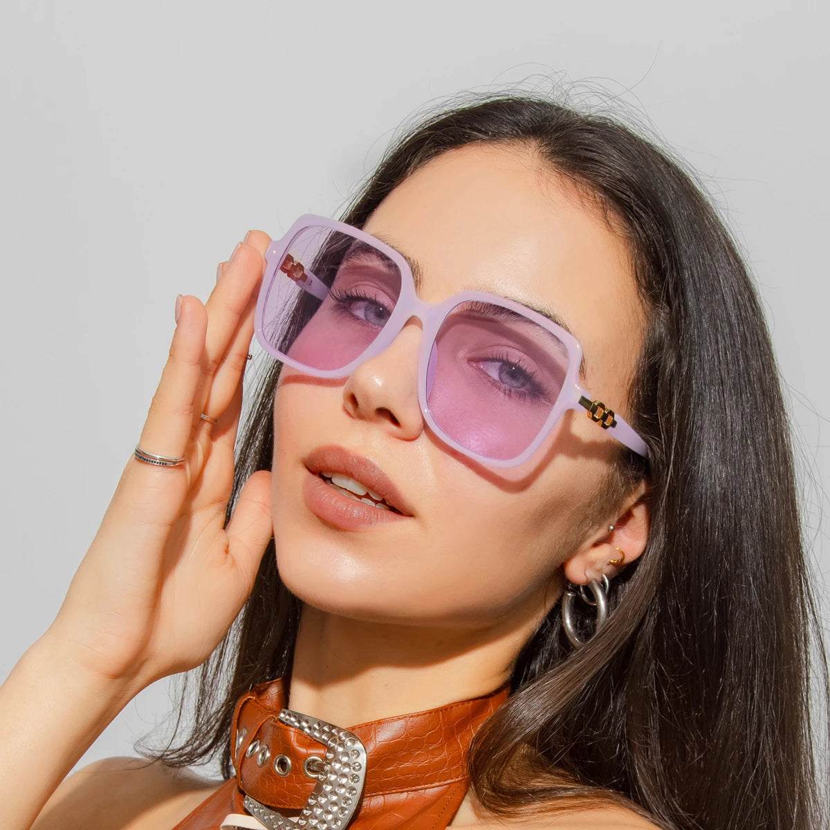 Women's Fashion Square Cycling Sunglasses | Big Frame Colorful Gradient Outdoor Shades