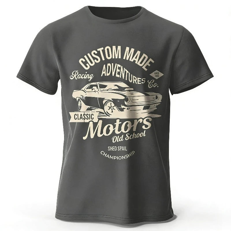 Men's 100% Cotton Oversized T-Shirt — Relaxed Fit Essential Tee