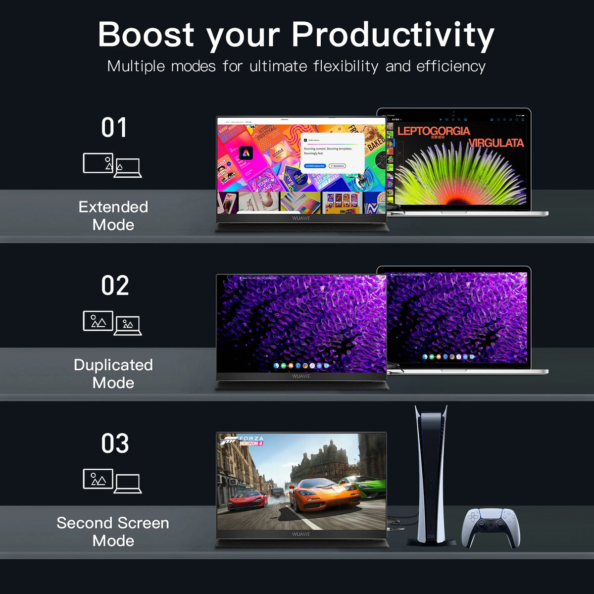 15.6-Inch Portable Monitor – Full HD IPS & Cover Stand