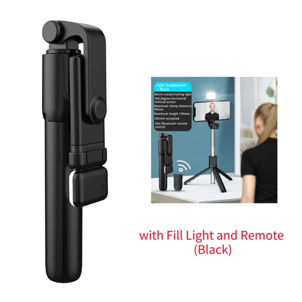 Portable Bluetooth Selfie Stick — Extendable Tripod with Wireless Remote