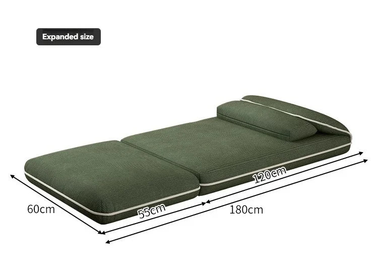 Foldable Fabric Sofa Bed — Lazy Tatami Lounge Chair