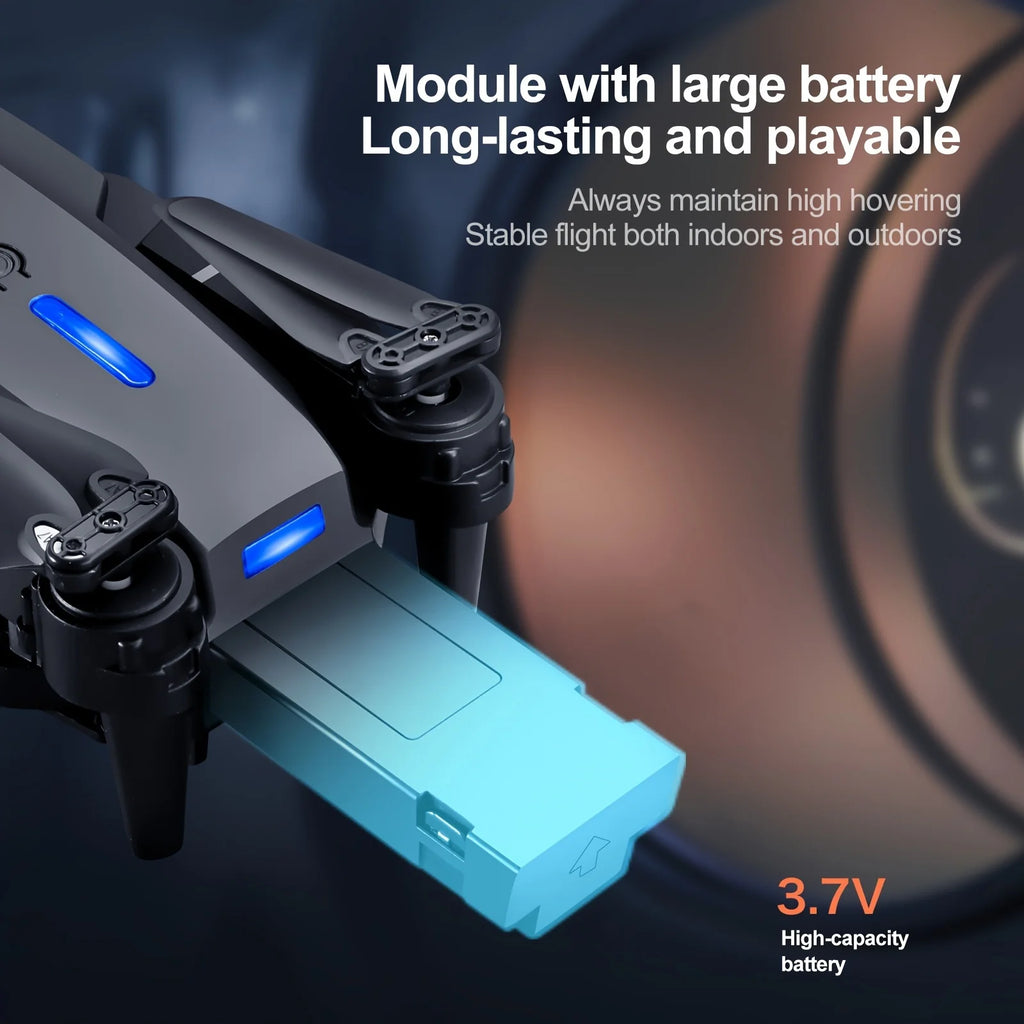 E88 Pro Max Foldable Drone – Dual Camera, 4K/1080p, Brushless Motor, Beginner-Friendly