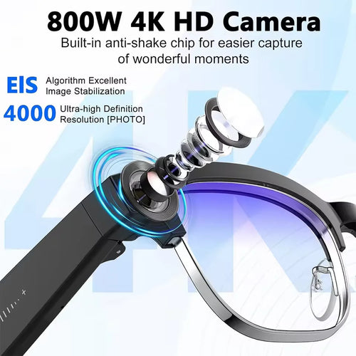 2026 800W Dual-Lens AI Smart Glasses — 4K HD, AI Translation, Bluetooth 5.3 & ChatGPT