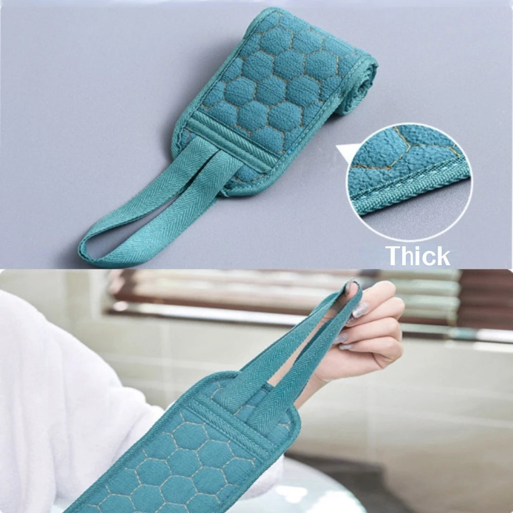Premium Back Scrubber Body Towel – Deep Cleaning Bath Cloth with Reaching Straps for Neck & Shoulders