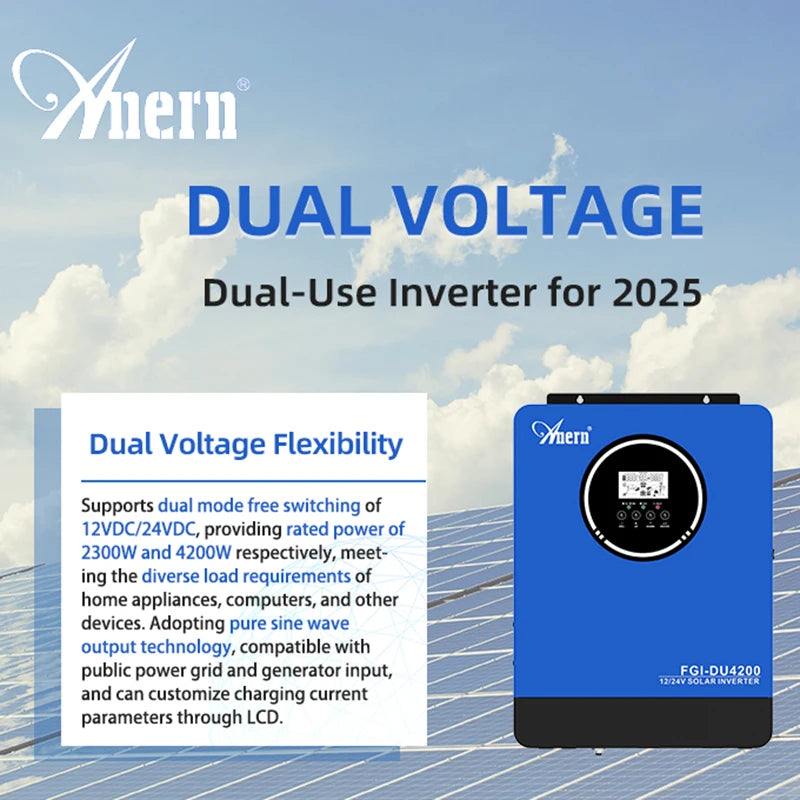 2300W Solar Inverter — Pure Sine Wave Off-Grid Inverter for Solar & Battery Systems