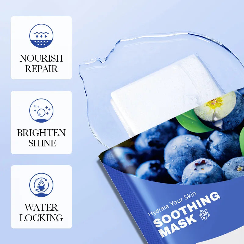 Fruit Facial Sheet Masks — Moisturizing 10 Pack
