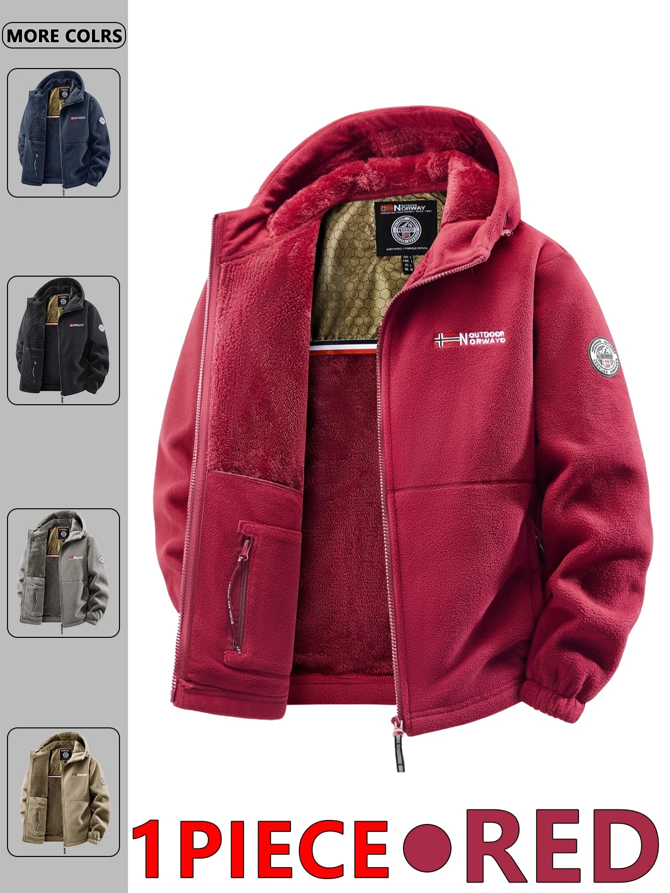 Men's Hooded Outdoor Fashion Jacket — Casual Windbreaker & Streetwear Jacket