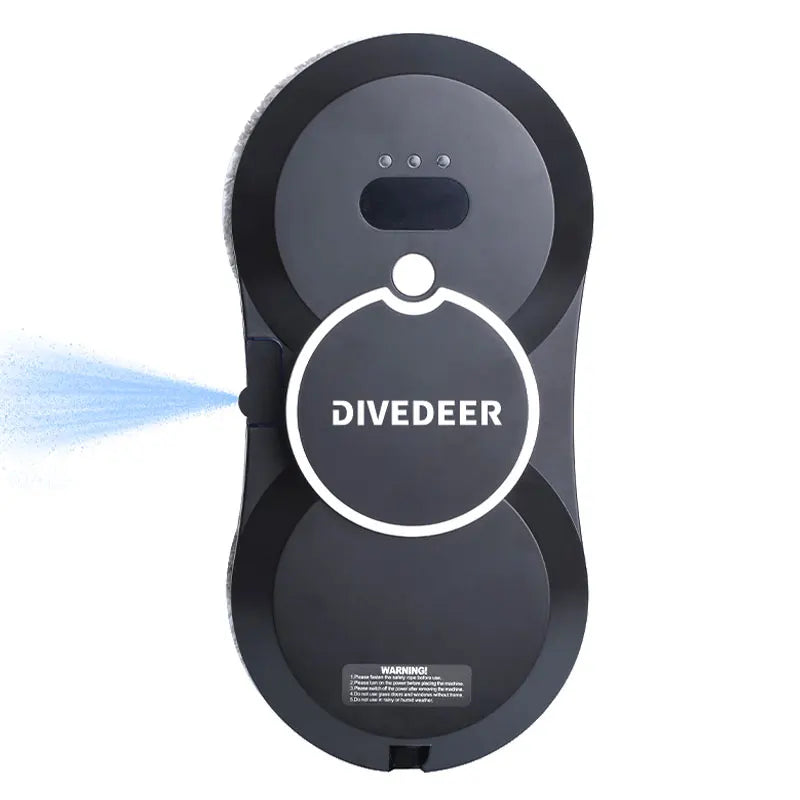 DIVEDEER Window Cleaning Robot – 5600PA Suction, Electric Spray & Fall Prevention Remote Cleaner