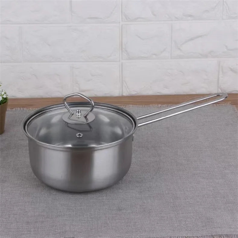 Stainless Steel Cookware Set – Soup Pot & Milk Pan