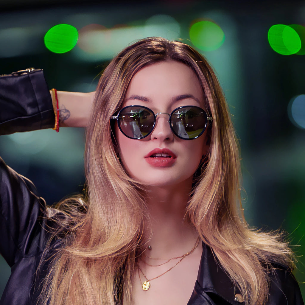 ZENOTTIC Steampunk Round Polarized Sunglasses | Mirror Vintage Shades UV400 for Men & Women