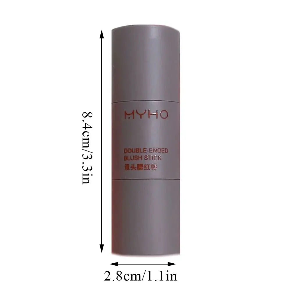 Double-Ended Creamy Blush Stick — Matte Long-Lasting Rouge