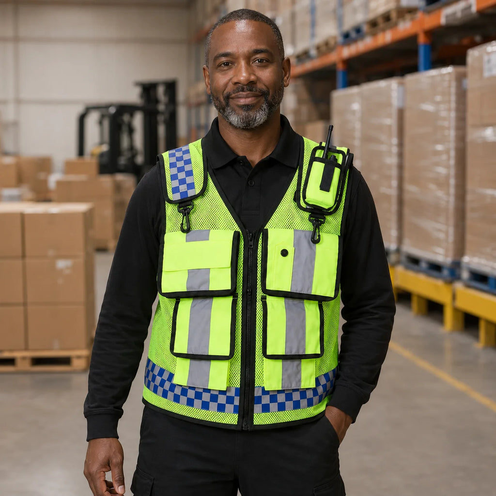 Breathable Mesh Work Vest – Adjustable Utility Vest for Men
