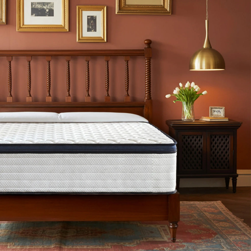 10/12/14 Inch Queen Size Hybrid Mattress — Medium Firm, Pressure Relief, Cool Sleep & Motion Isolation